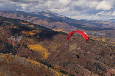 Folliage Paragliding in Aspen, Colorado